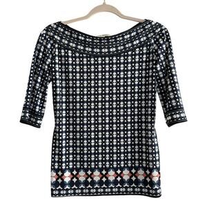 Max Studio Geometric Print Top – Size S